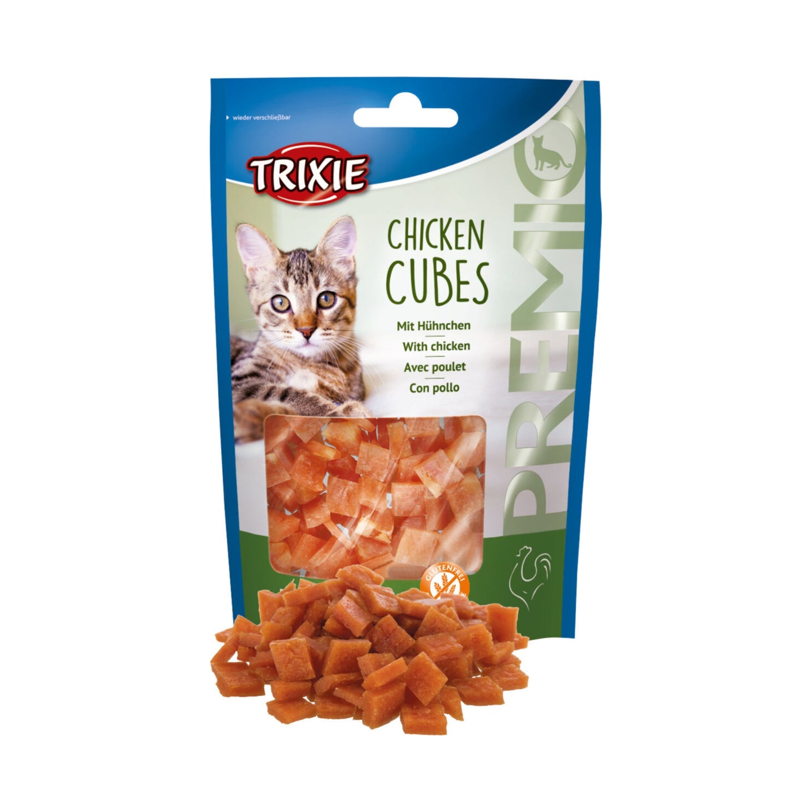 Trixie Cat Treats PREMIO Chicken Cubes - 50g - Rufftail