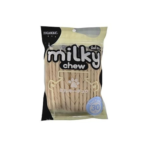 Dogaholic Milky Chew Stick Style Dog Vegan Treat 30pcs - 240g - Rufftail