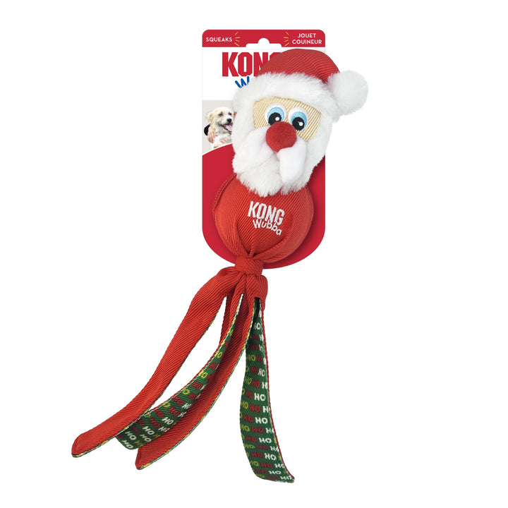 KONG Christmas Wubba Dog Toy – Festive Fun with Long Tails - Rufftail