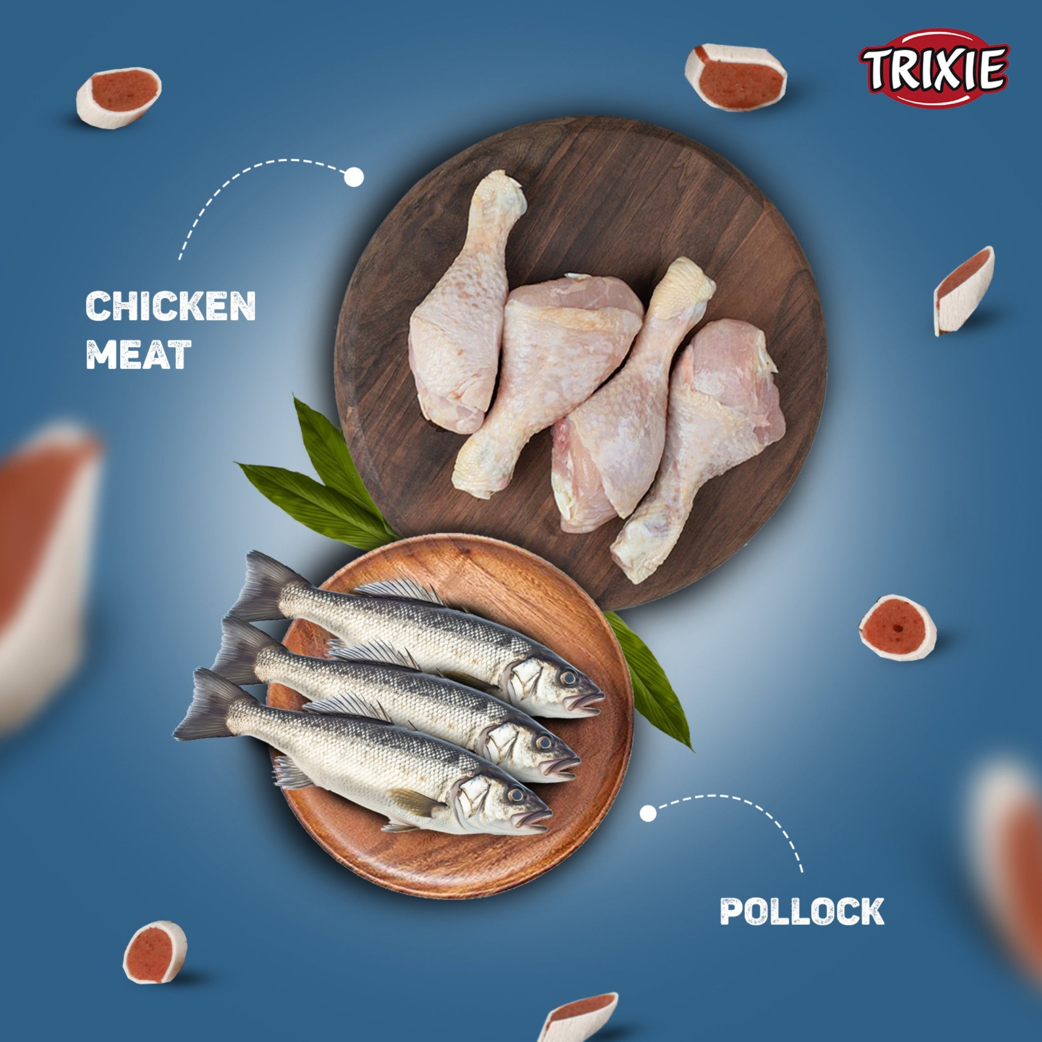 Trixie Dog Treats PREMIO Fish Chicken Rolls 75g - Rufftail