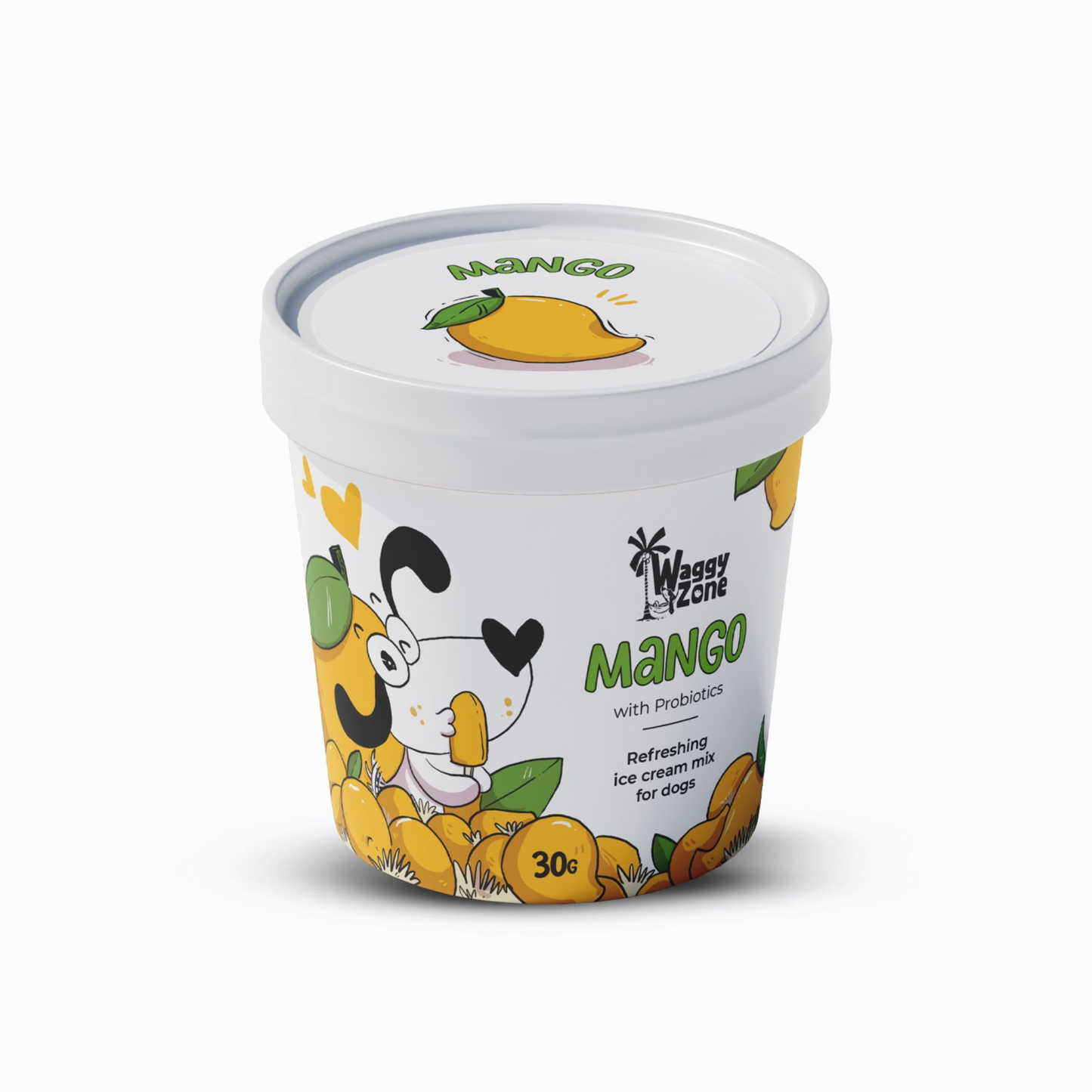 Waggy Zone Natural Dogs Ice Cream - Mango (Pack of 3) - Rufftail