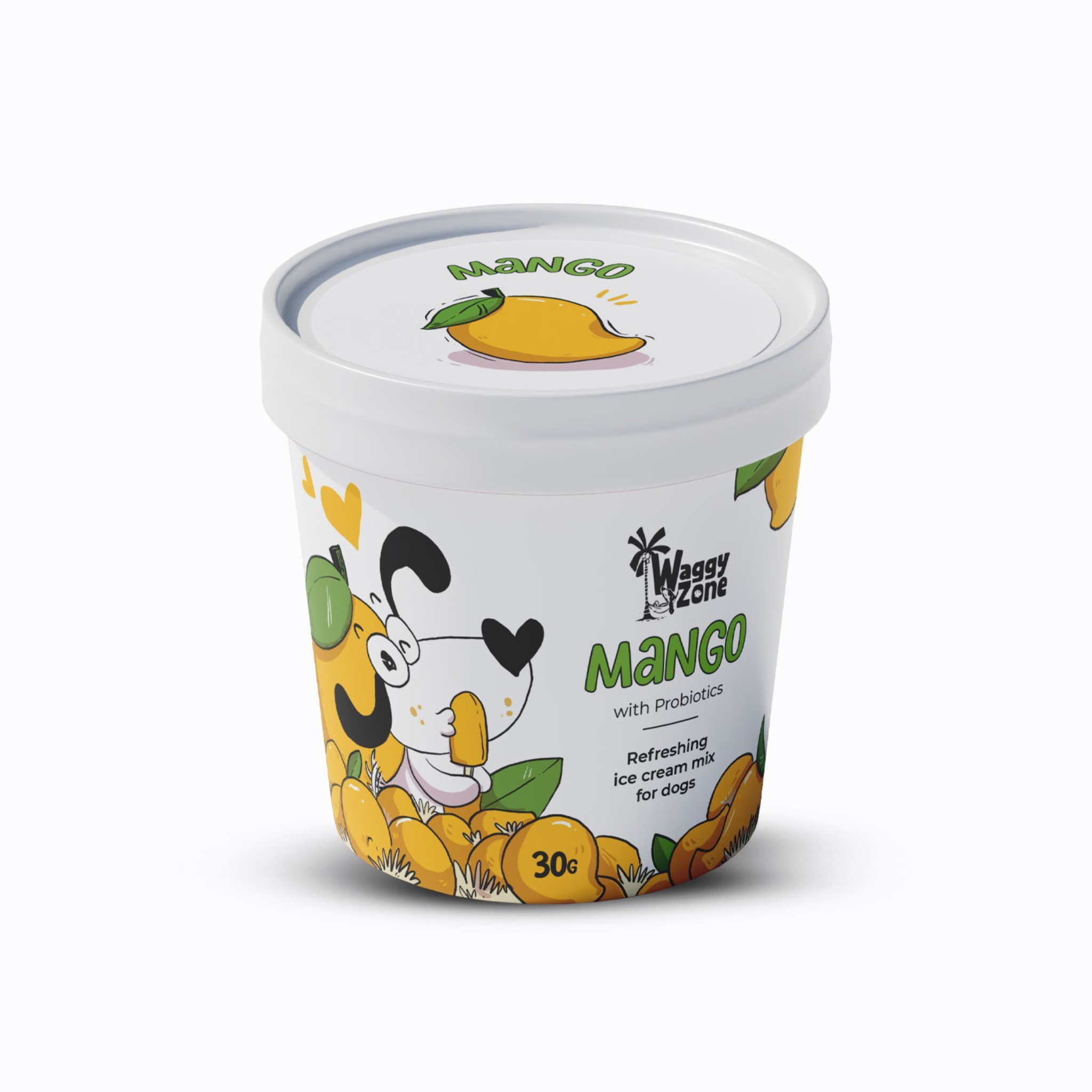 Waggy Zone Natural Dogs Ice Cream - Mango (Pack of 3) - Rufftail