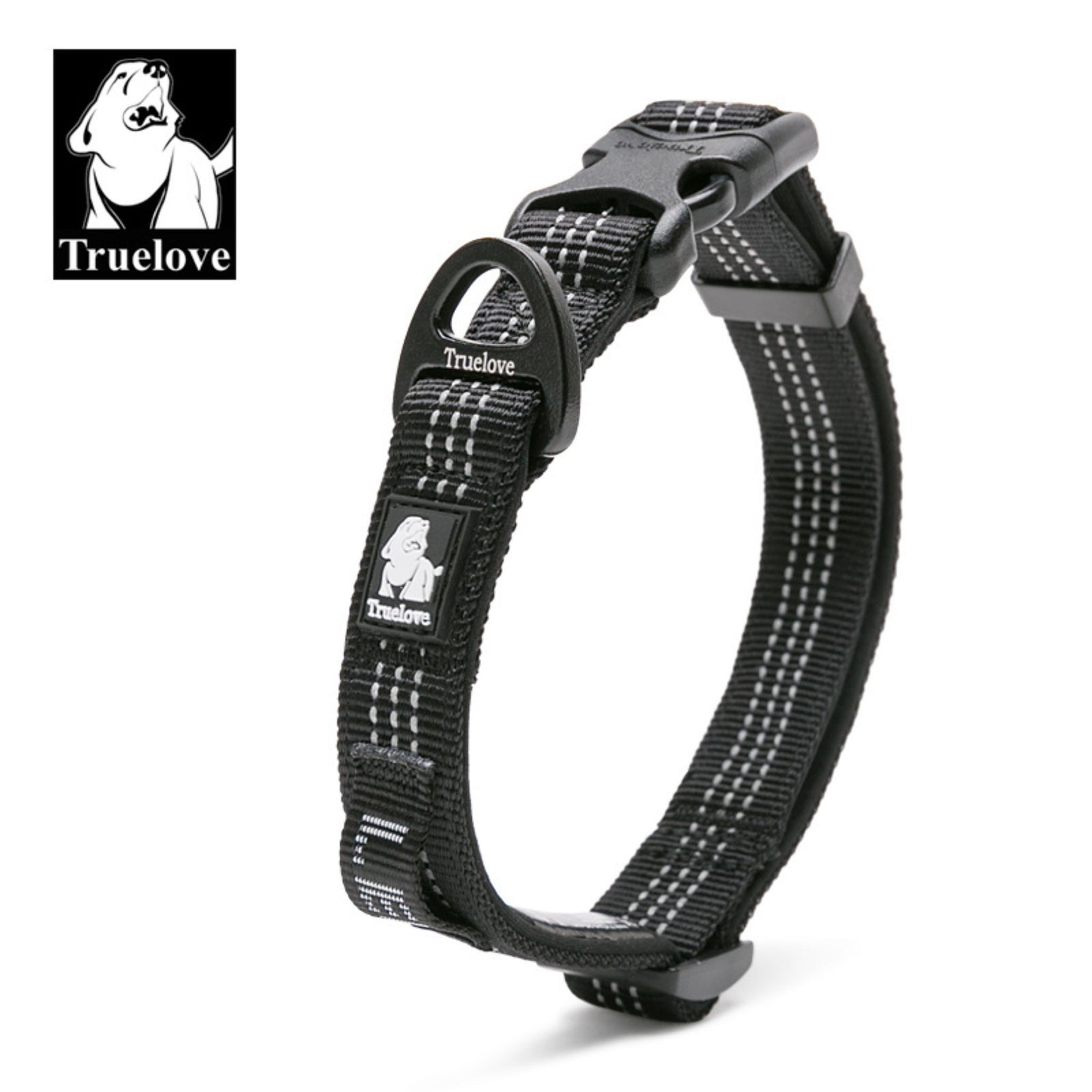 Truelove Padded Dog Collar: Comfort & Durability Redefined - Orange - Rufftail