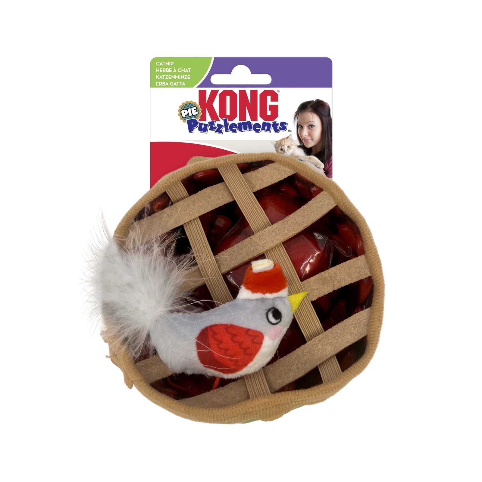 KONG Holiday Puzzlements Pie Cat Toys – Fun & Engaging - Rufftail