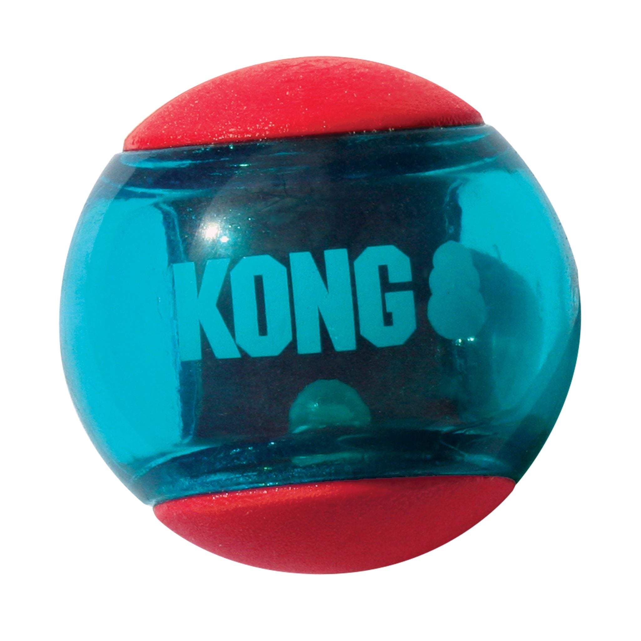 KONG Squeezz Action Ball – Bouncy, Textured & Squeaky 2Pk Dog Toy - Rufftail