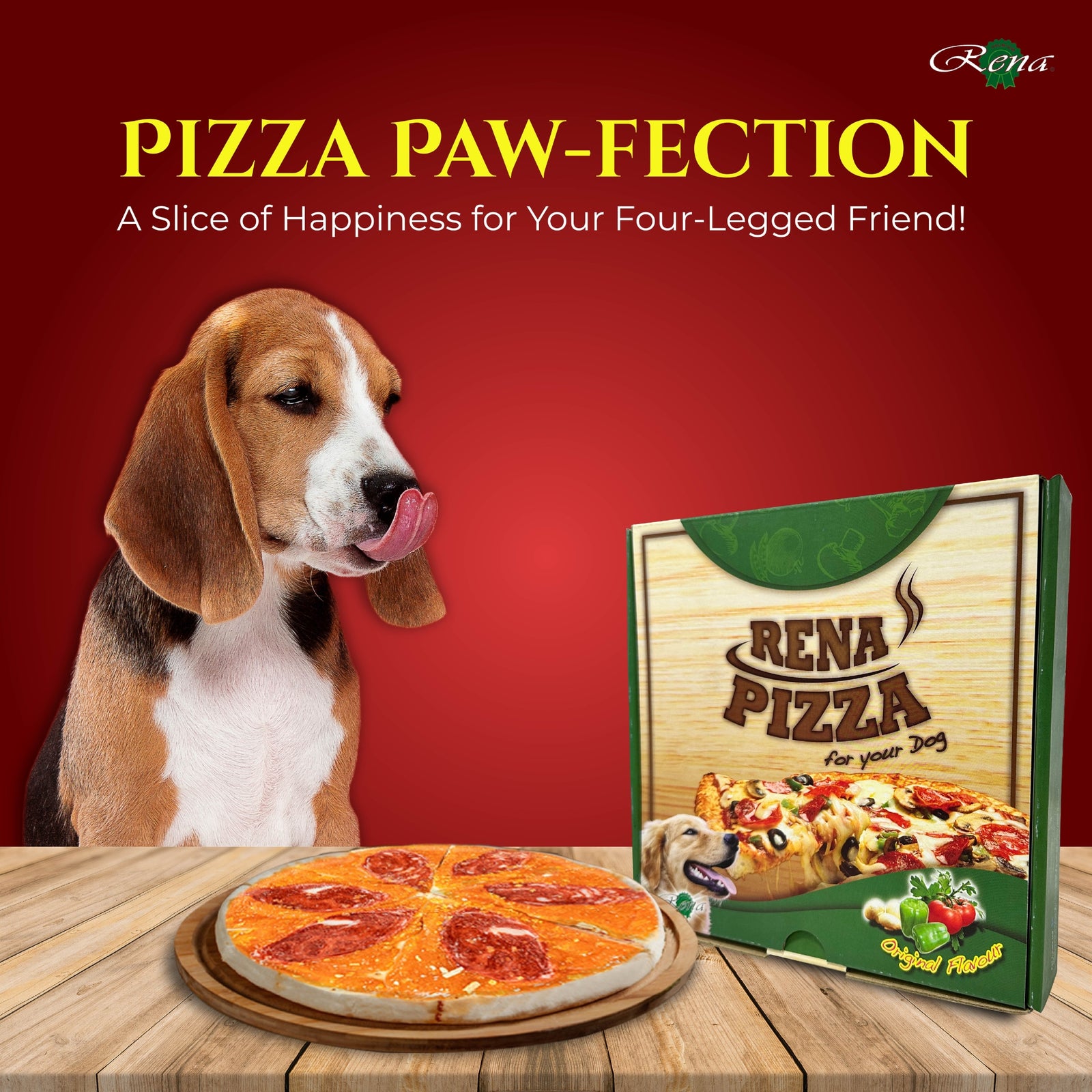 Rena Cookie & Pizza Dog Treat product image 2 - Rufftail Pune