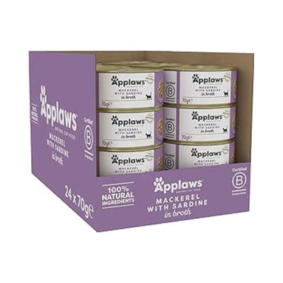 Applaws Mackerel with Sardine in Broth - Cat Wet Food Can