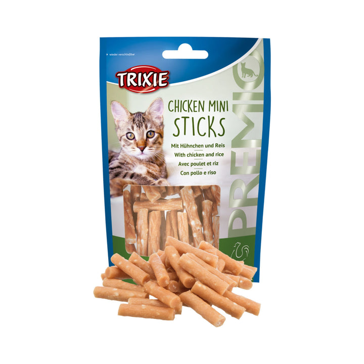 Trixie Premio Chicken Mini Sticks Cat Treat- 50g - Rufftail Pune