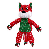 KONG Dog Toys Holiday Floppy Knots Fox - Fun & Durable Play - Rufftail