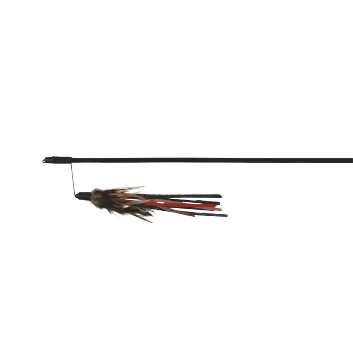 Trixie Playing Rod with leather Straps and Feathers for Cats - 50cm - Rufftail