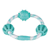 Trixie Dental Fun Playing Rope Ring with Balls For Dogs - Rufftail