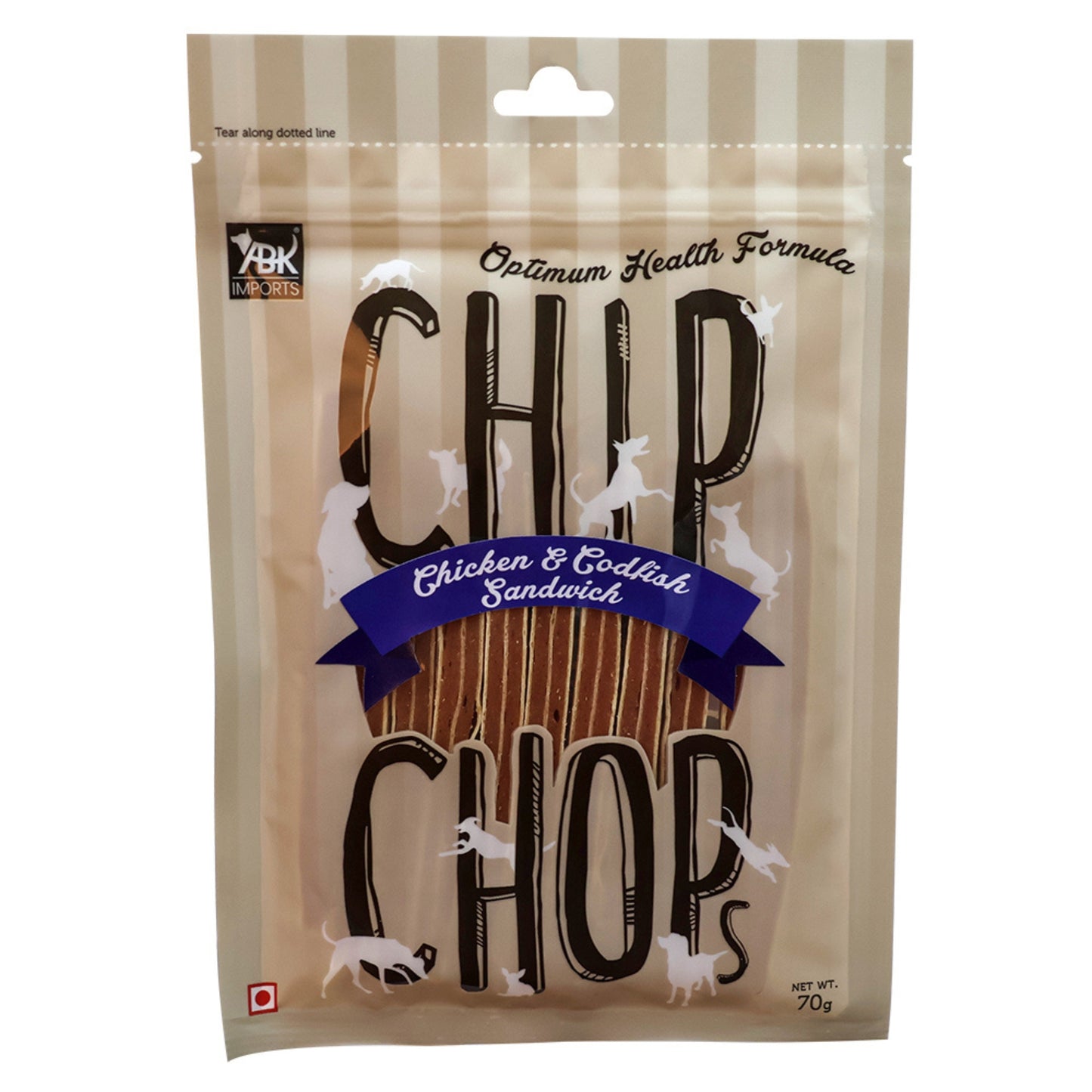 Chip Chops Chicken & Codfish Sandwich 70g - Rufftail