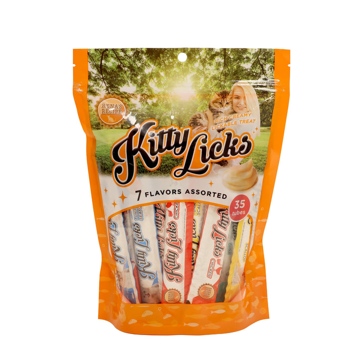 Kitty Licks 7 in 1 Assorted Flavours for Cats - 35 Pcs - Rufftail