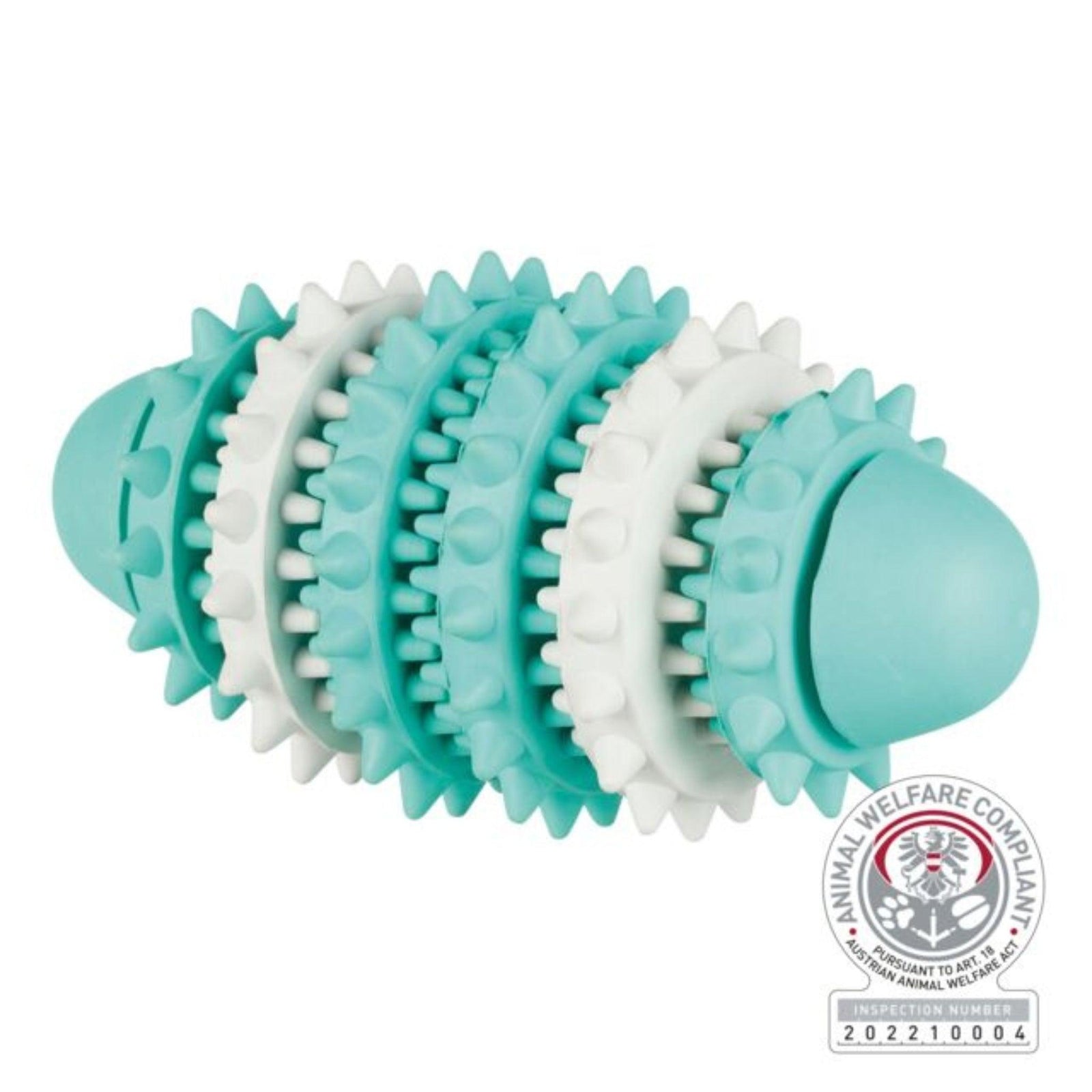 Trixie Denta Fun Rugby Ball Dog Toy- 15cm product image 2 - Rufftail Pune