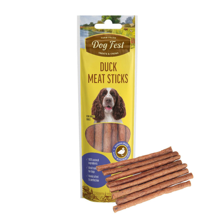 Dogfest Meat Sticks Duck Treats – High Protein, Natural & Healthy - Rufftail