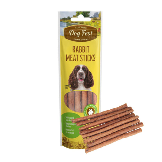 Dogfest Rabbit Meat Sticks- Healthy & Fun Dog Treat - Rufftail Pune