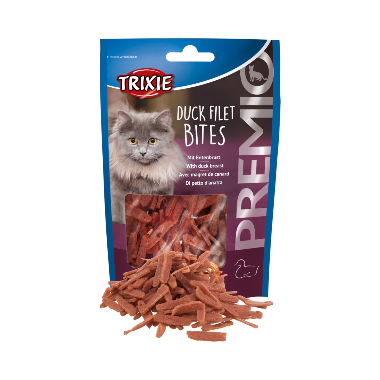 Trixie Cat Treats PREMIO Duck Filet Bites - 50g - Rufftail