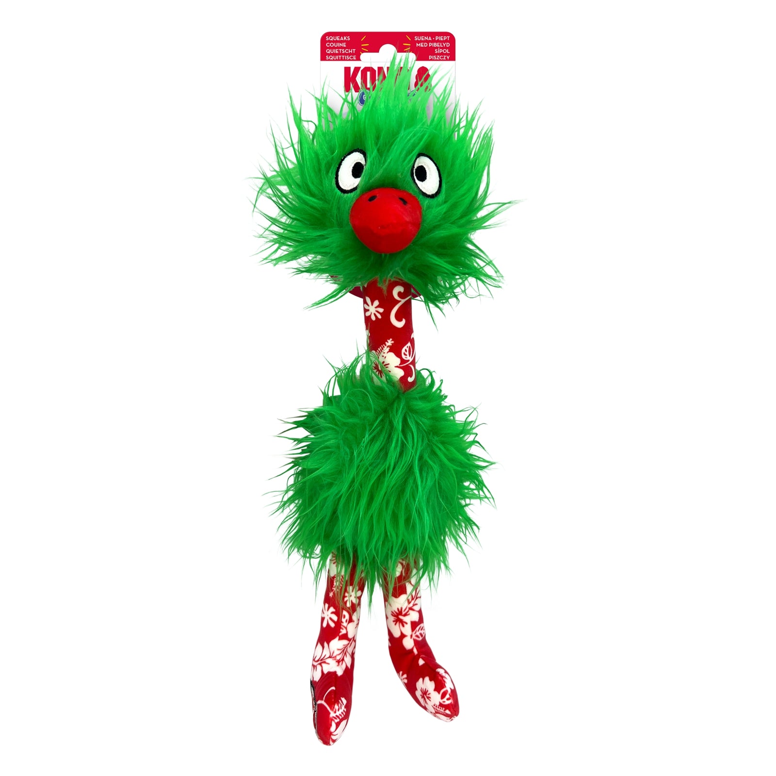 KONG Holiday Comfort Bird Dog Toy – Plush, Squeaky Fun Toy - Rufftail