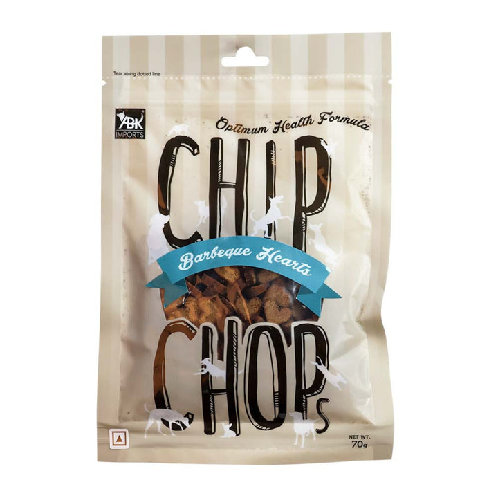 Chip Chops Barbeque Hearts Treat- 70g - Rufftail Pune