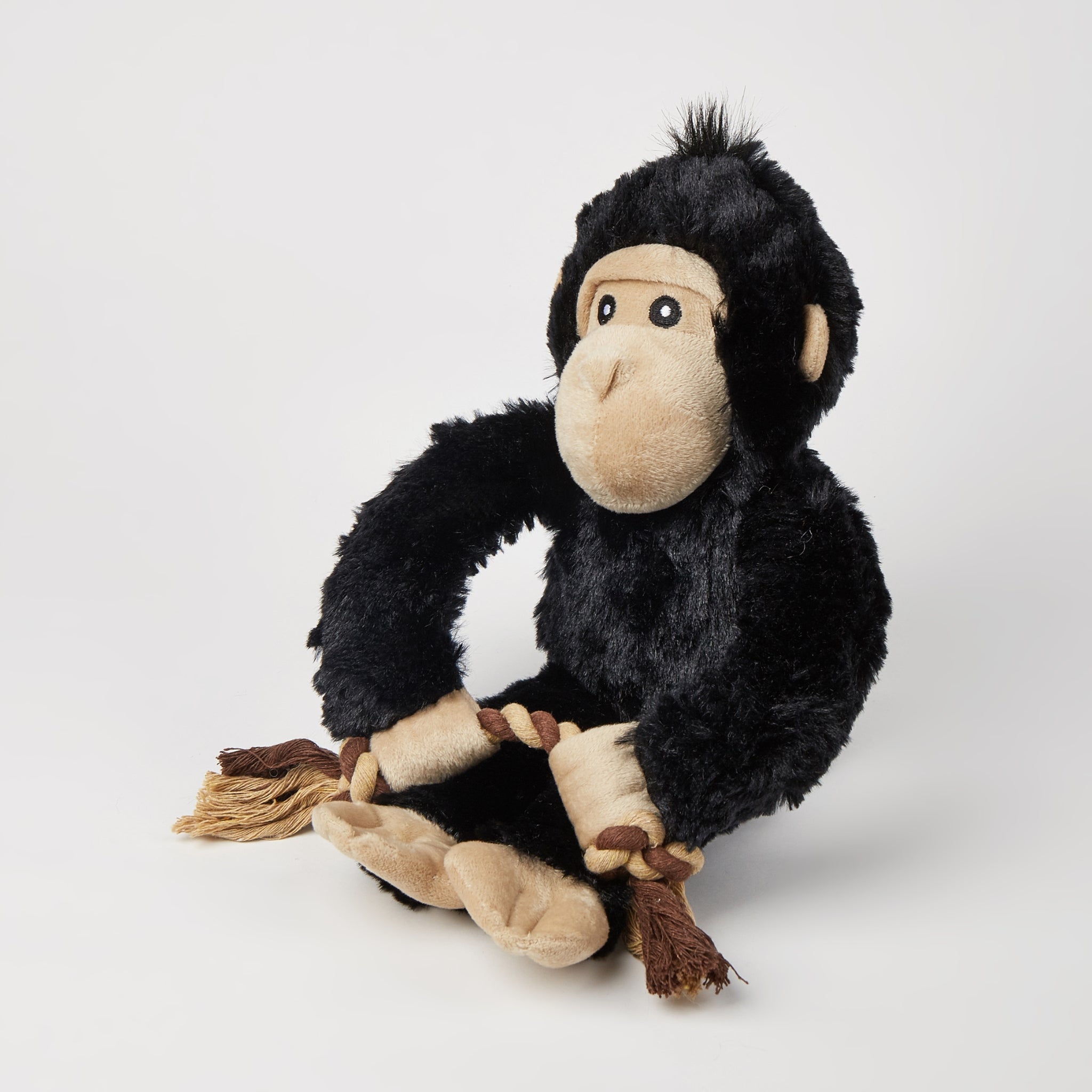 BarkButler x FOFOS Wildlife Plush Gorilla Toy - Squeaky & Soft Dog Toy - Rufftail