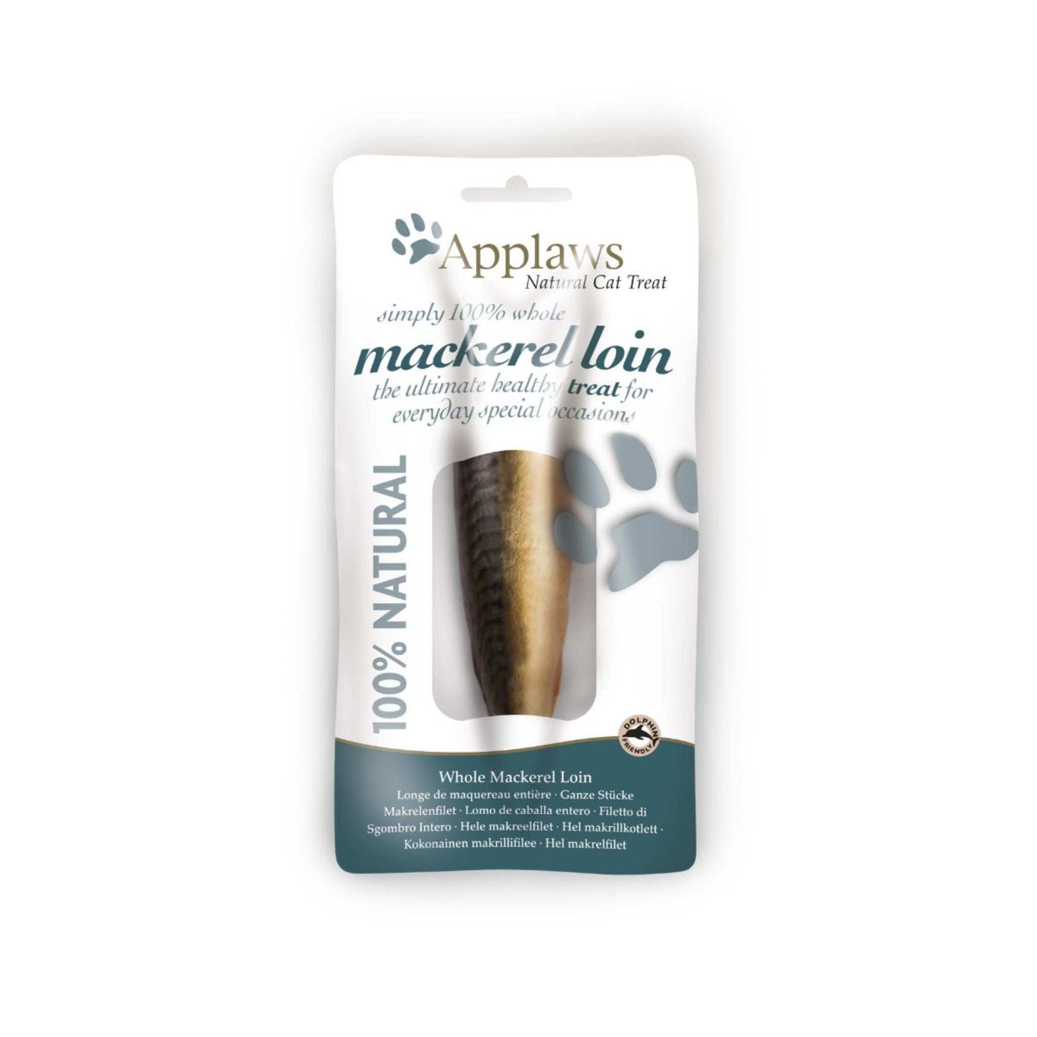 Applaws Premium Cat Wet Complementary Pet Treat Food with Mackerel Loin 30g (Pack of 12) - Rufftail