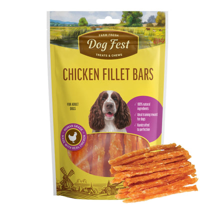 Dogfest Chicken Fillet Bars: Healthy, Natural Dog Treats
