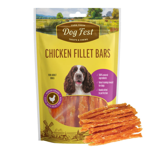 Dogfest Chicken Fillet Bars: Healthy, Natural Dog Treats - Rufftail Pune
