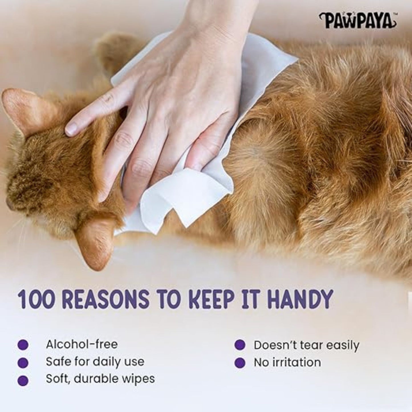 Pawpaya Pet Wipes Made for All Cats & Dogs
