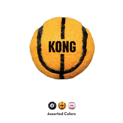 KONG Sport Balls Dog Toy - Safe, Bouncy Fetch Tennis Ball Medium (Pack of 3) - Rufftail