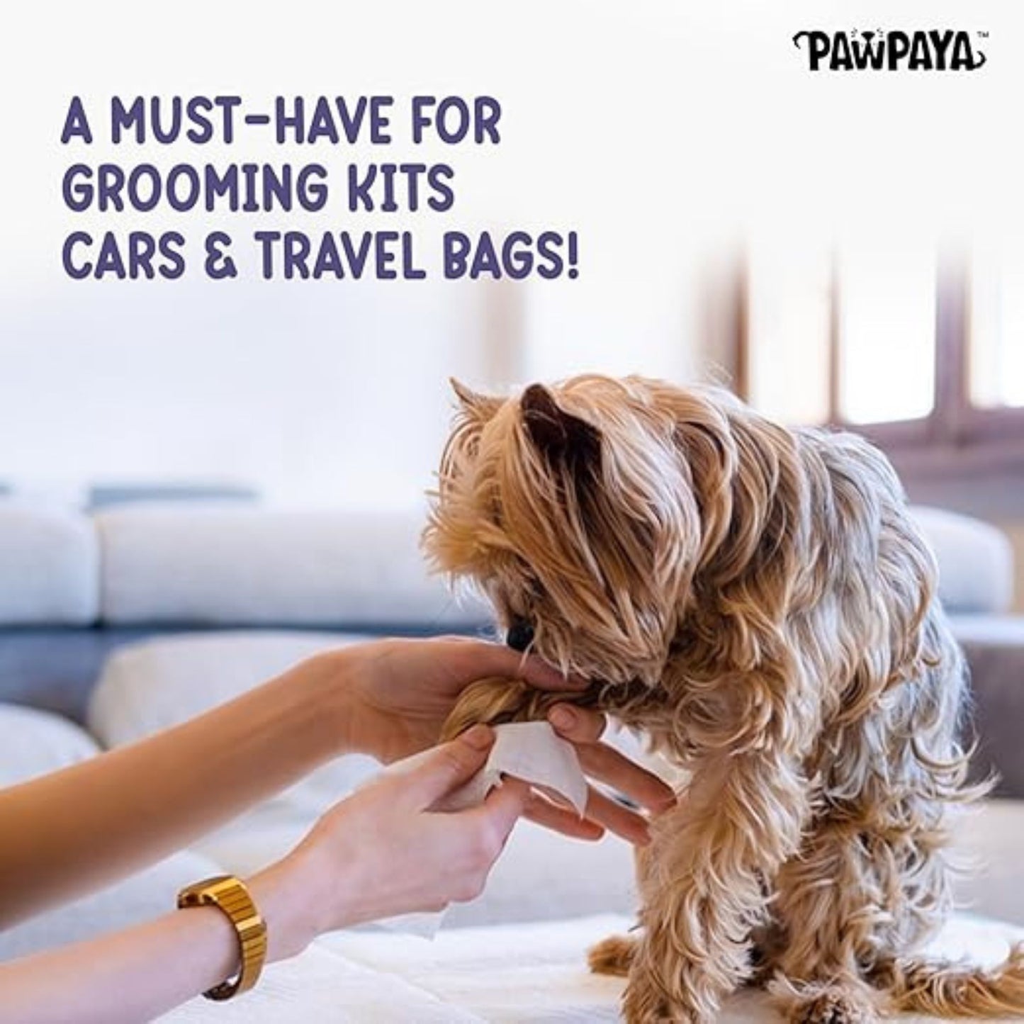 Pawpaya Pet Wipes Made for All Cats & Dogs