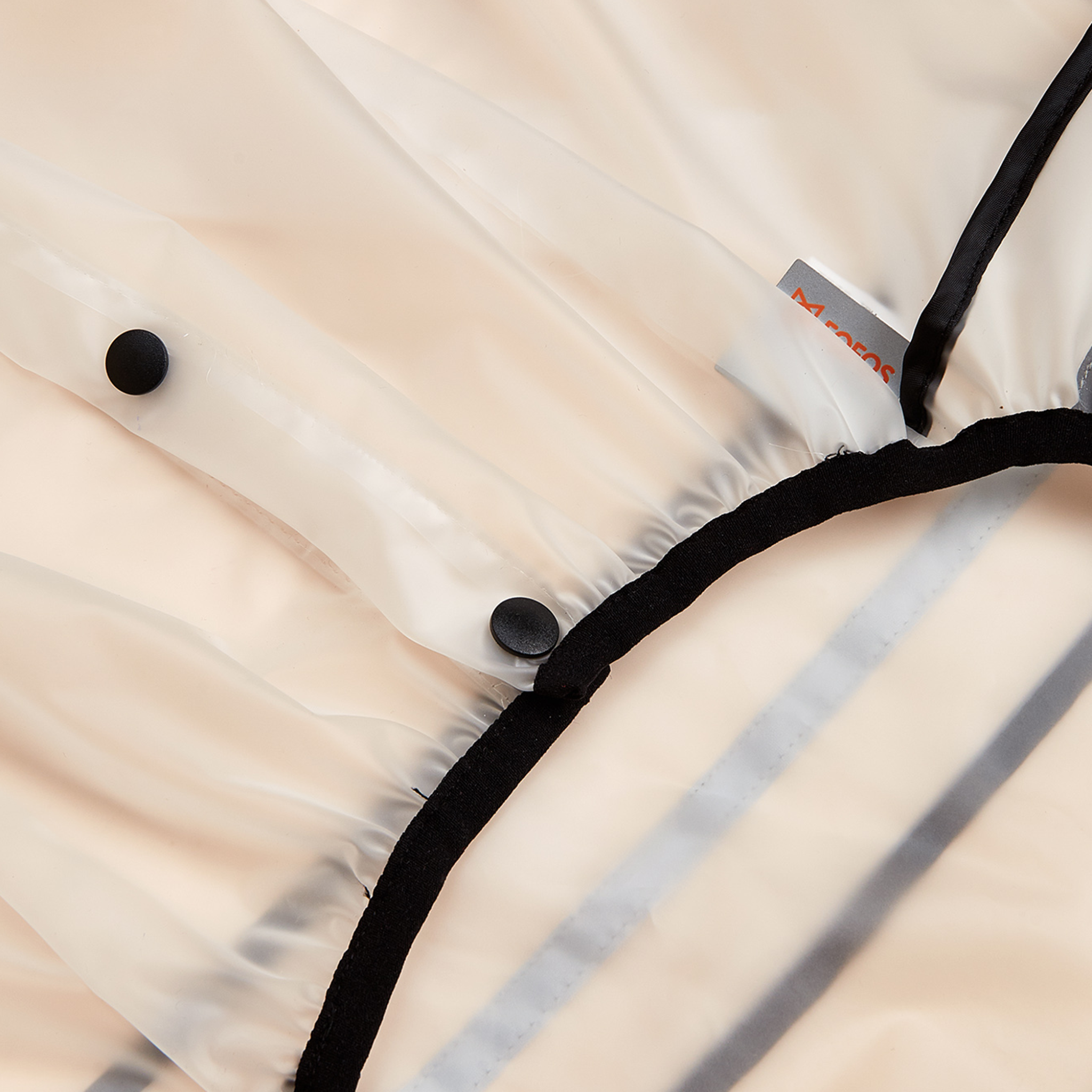 Barkbutler x Fofos Pet Four Leg Dog Raincoat - Black Lightweight & Waterproof - Rufftail