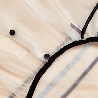 Barkbutler x Fofos Pet Four Leg Dog Raincoat - Black Lightweight & Waterproof - Rufftail