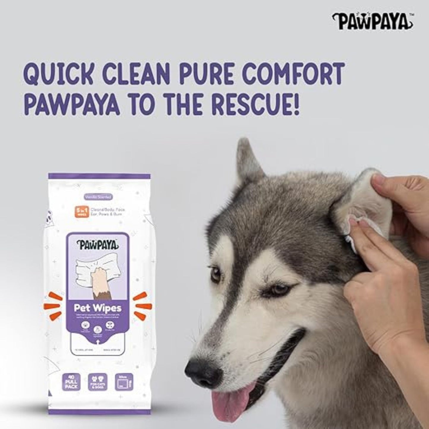 Pawpaya Pet Wipes Made for All Cats & Dogs