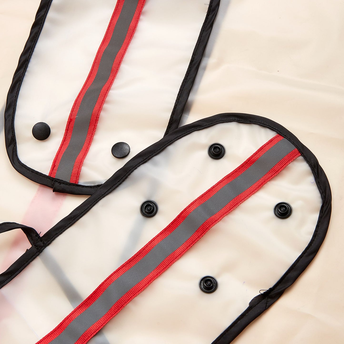 Barkbutler x Fofos Pet Dog Raincoat - Red Lightweight & Waterproof - Rufftail