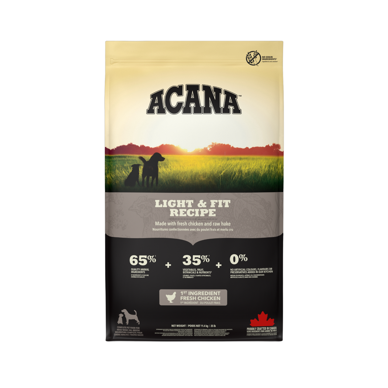 ACANA Light & Fit Adult Dog Food - Ideal for Weight Management - Rufftail