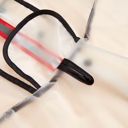 Barkbutler x Fofos Pet Dog Raincoat - Red Lightweight & Waterproof - Rufftail