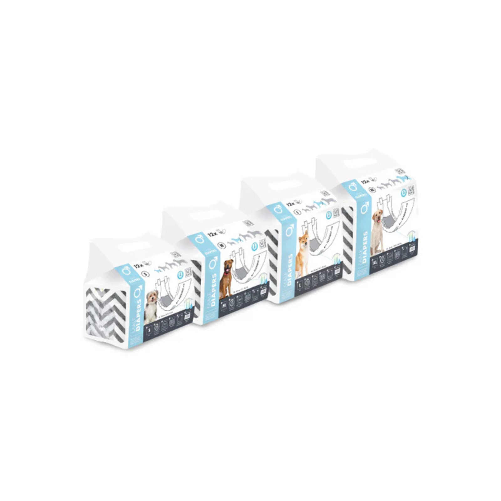 M-PETS DIAPERS- Male Dog - Rufftail Pune