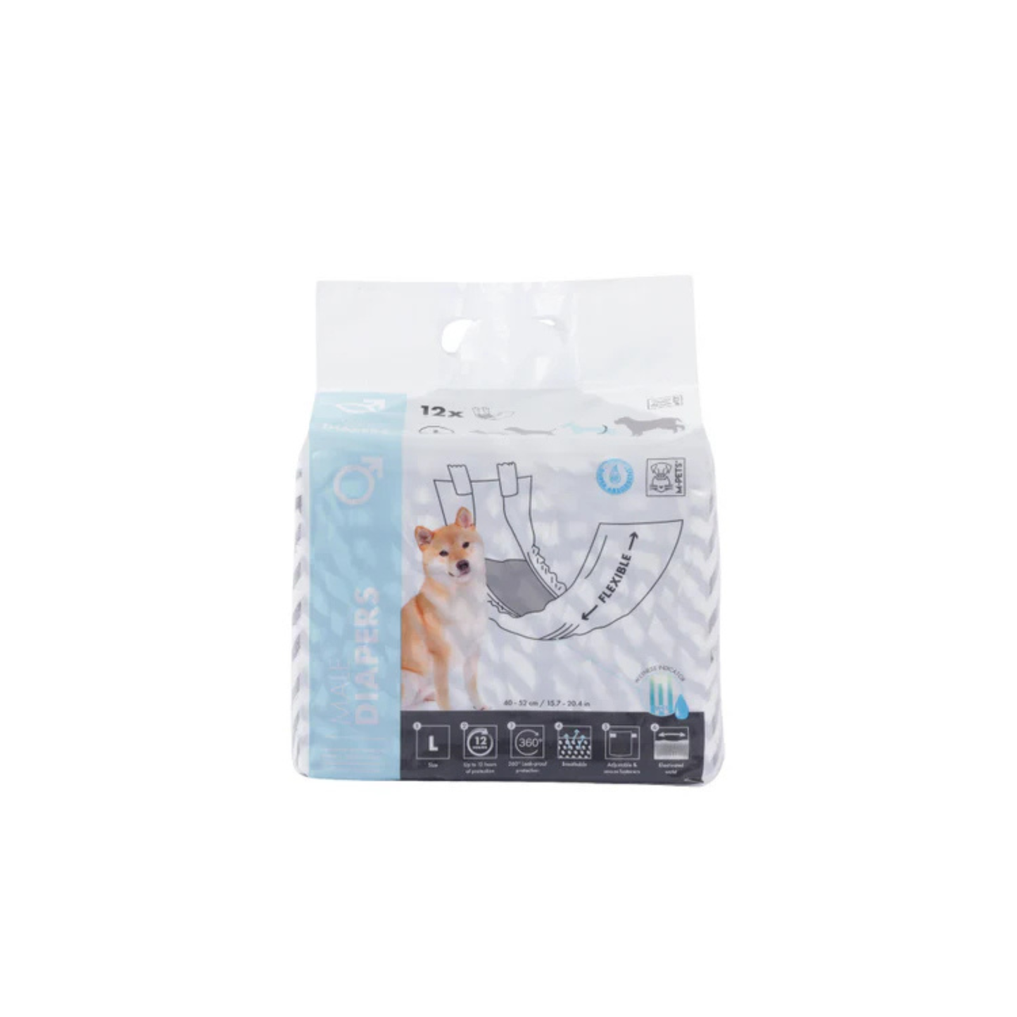 M-PETS DIAPERS - Male Dog