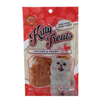 Kitty Treats Chicken& Prawn Flavour Cat Treats 30g