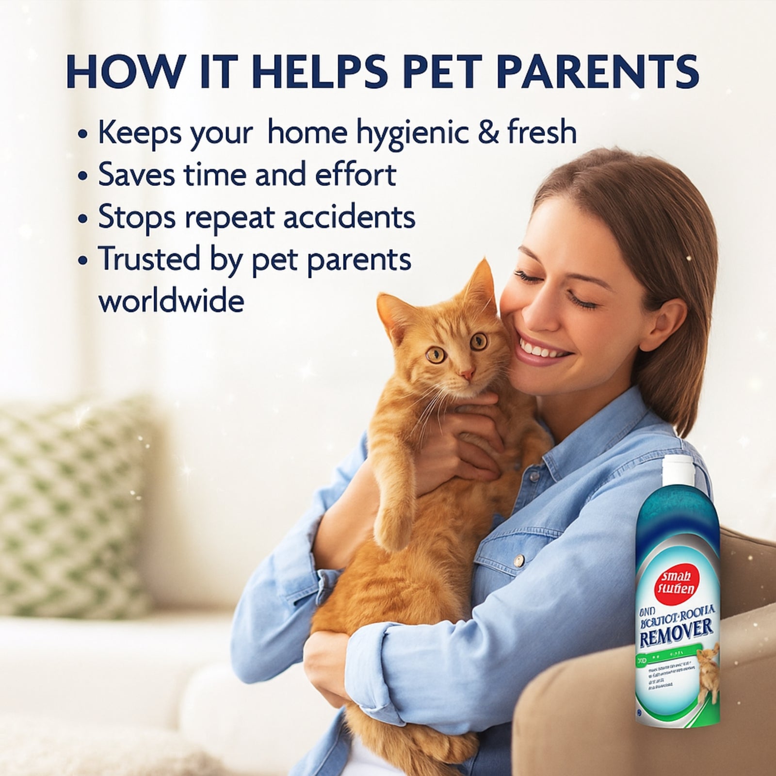 Simple Solution Cat Stain & Odor Remover- 1000ml product image 3 - Rufftail Pune