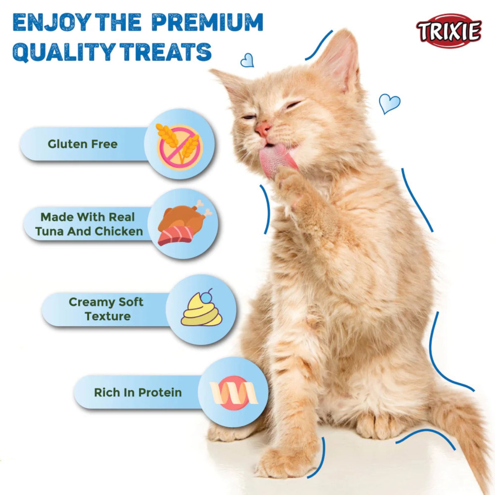 Trixie Snack with White Fish Creamy Cat Treats (14g x 5)