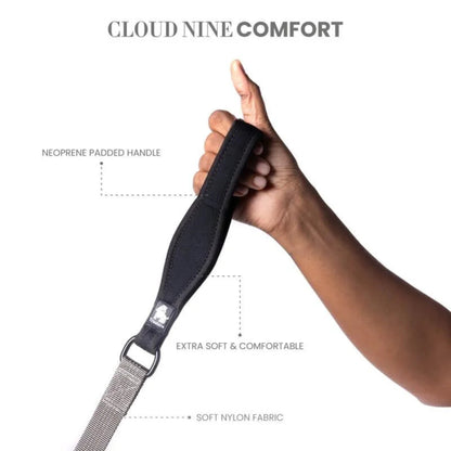 TRUELOVE Nylon Dog Leash: Durable, Reflective & Comfortable - Grey - Rufftail