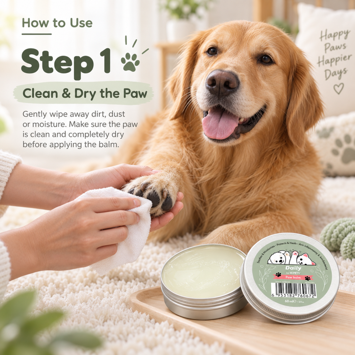 M-Pets DAILY Paw balm For Pets