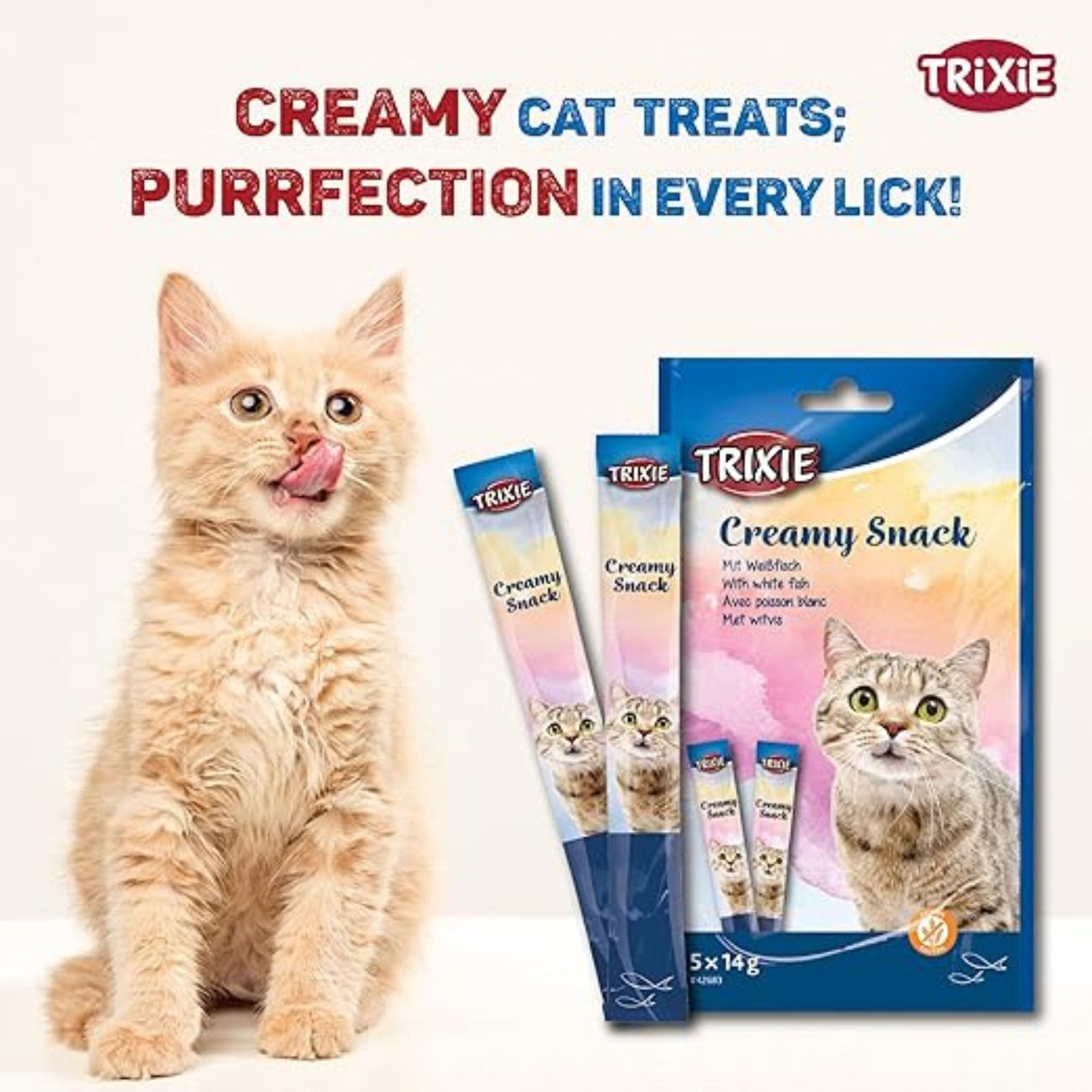 Trixie Snack with Shrimps Creamy Cat Treats (14g x 5)