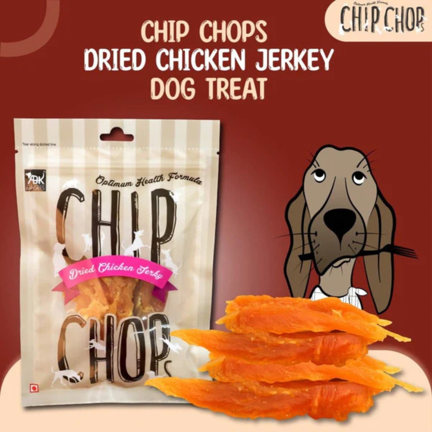 Chip Chops Sun Dried Chicken Jerky Dog Treat - 70 g