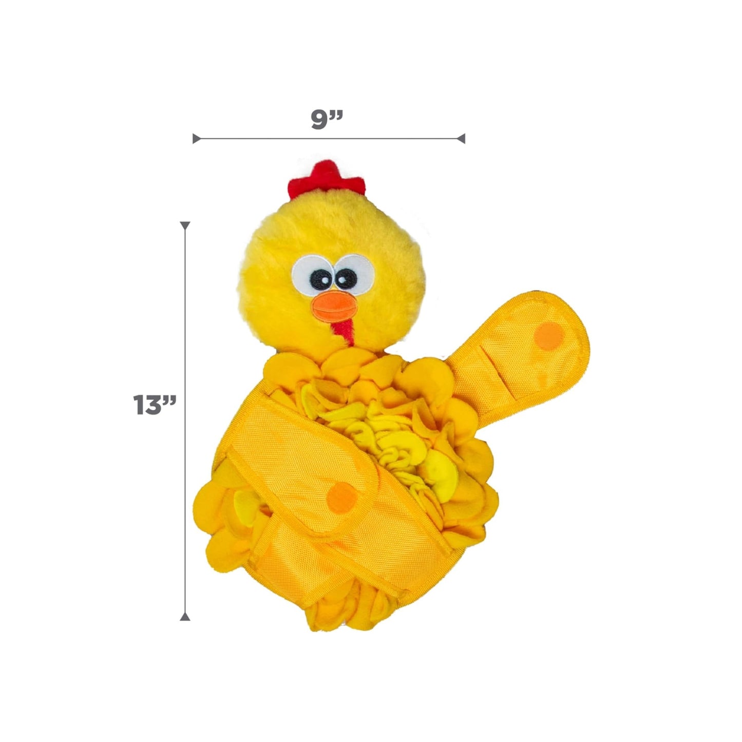 Outward Hound Snuffle Palz Plush Snuffle Dog Treat Puzzle Mat - Yellow Chicken