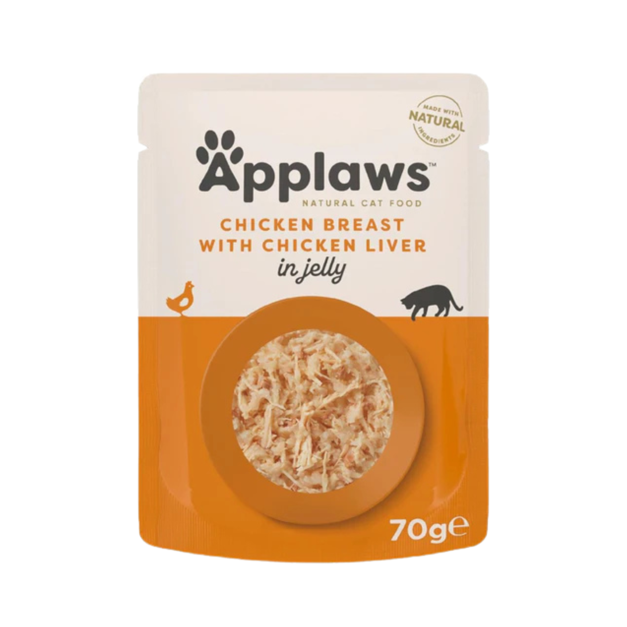 Applaws Chicken Breast with Liver in Tasty Jelly - Cat Wet Food (16 x 70g pouch)