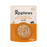 Applaws Chicken Breast with Liver in Tasty Jelly - Cat Wet Food (16 x 70g pouch) - Rufftail