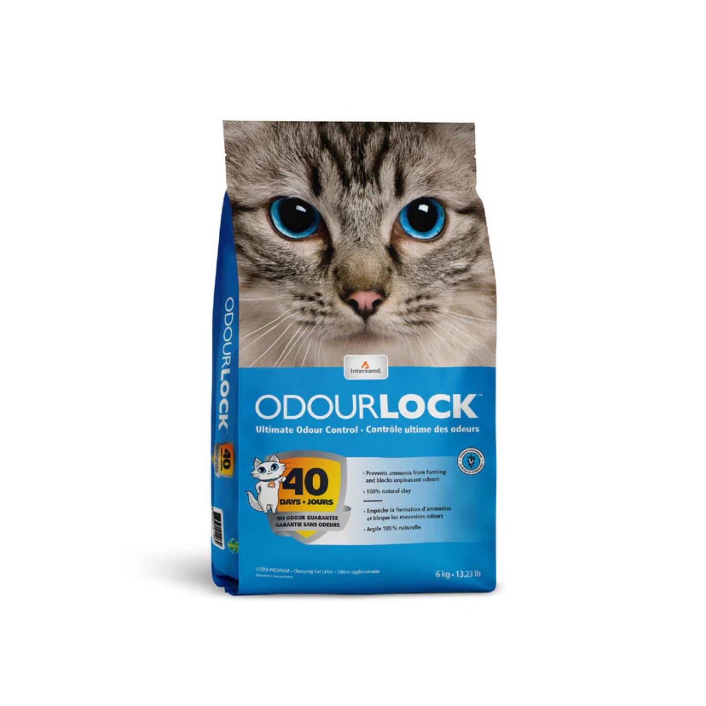OdourLock Unscented Cat Litter (With Free APPLAWS CAT TIN 70g) - 12 kg - Rufftail