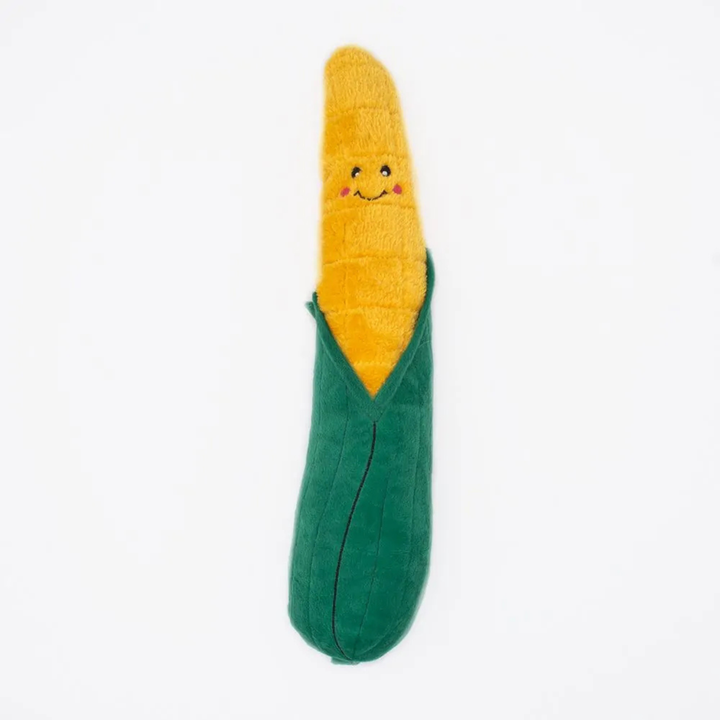 Zippy Paws Jigglerz Corn - Squeaky Plush Large Dog Toy